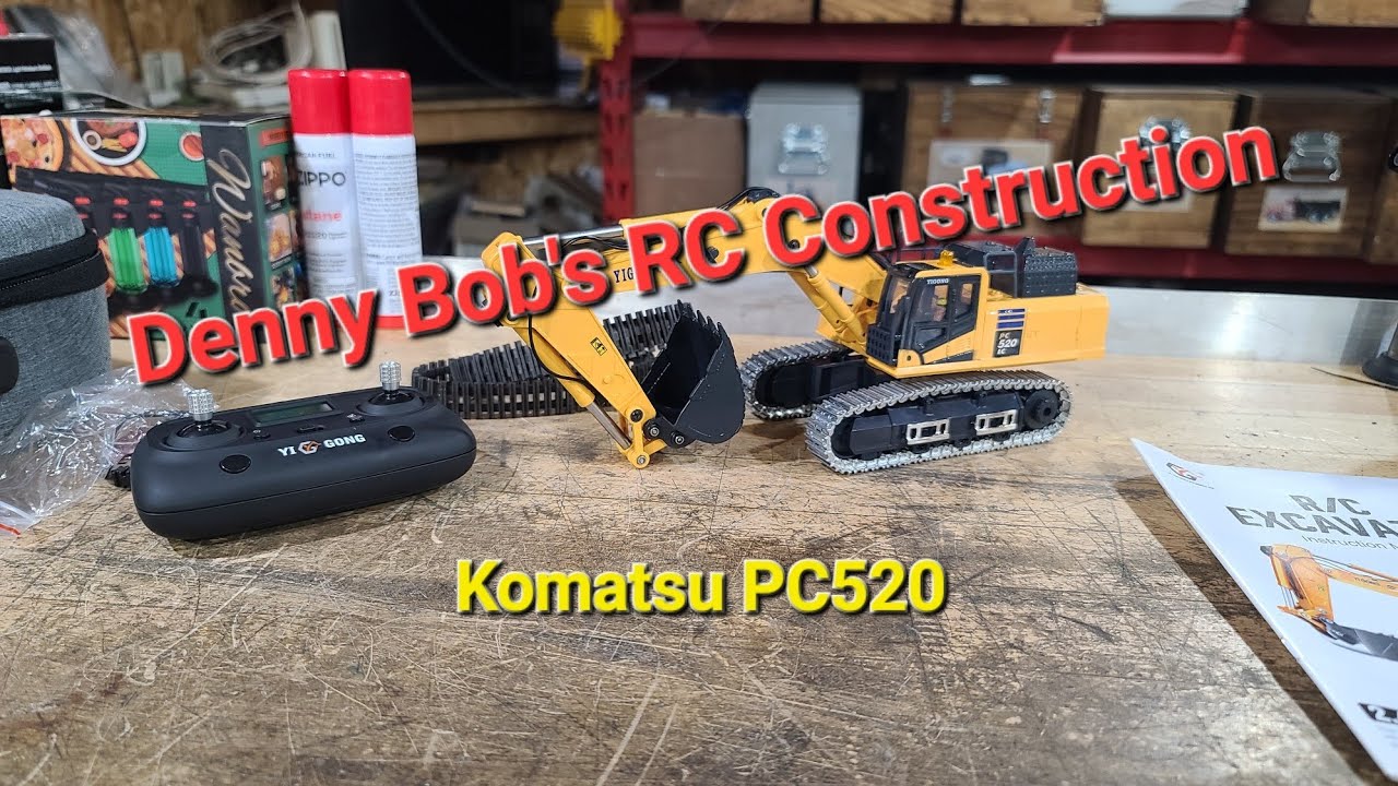 Распаковка радиоуправляемого экскаватора Yi Gong Komatsu PC520 в масштабе 1/50.