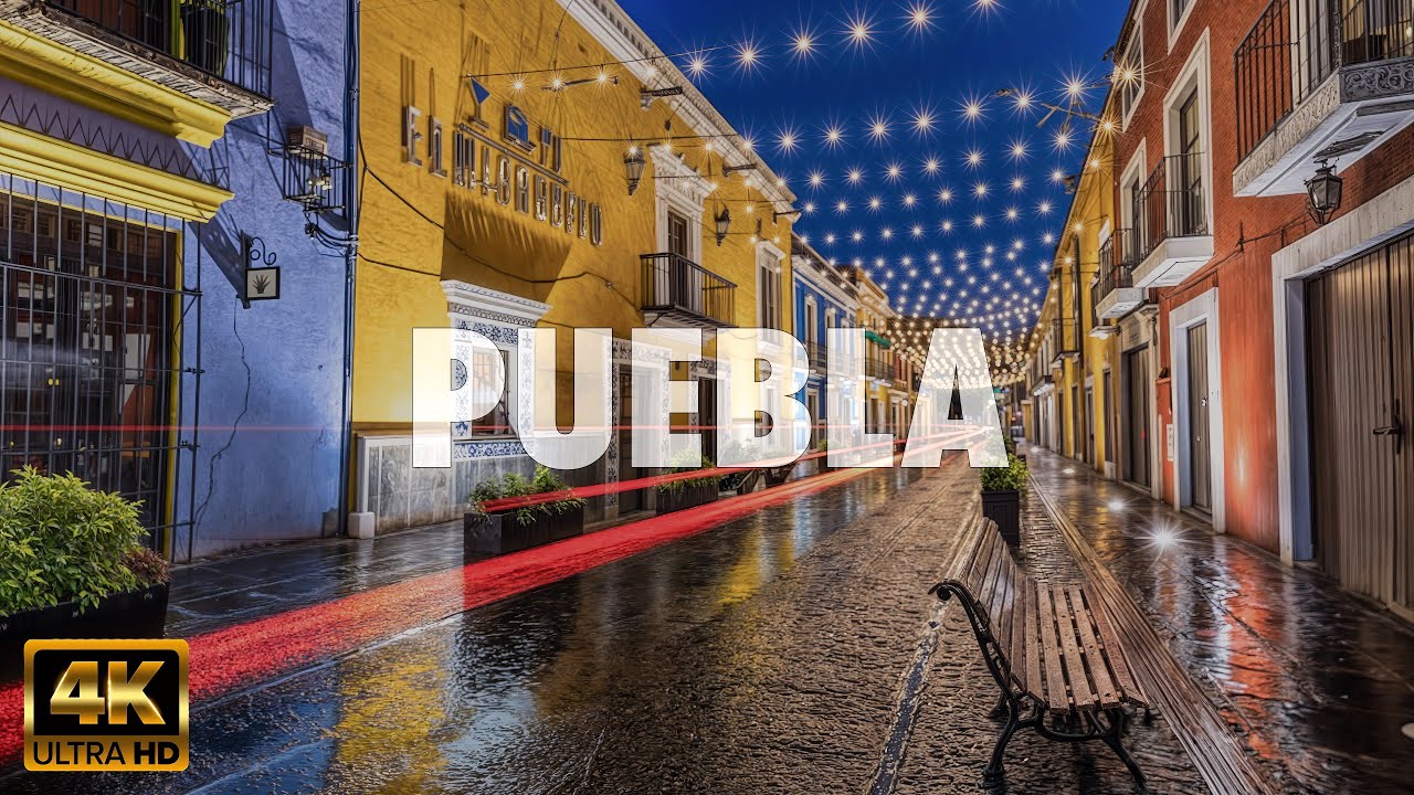 Puebla Walking Tour - Exploring the Ancient and Vibrant Streets of Mexico in Breathtaking 4K