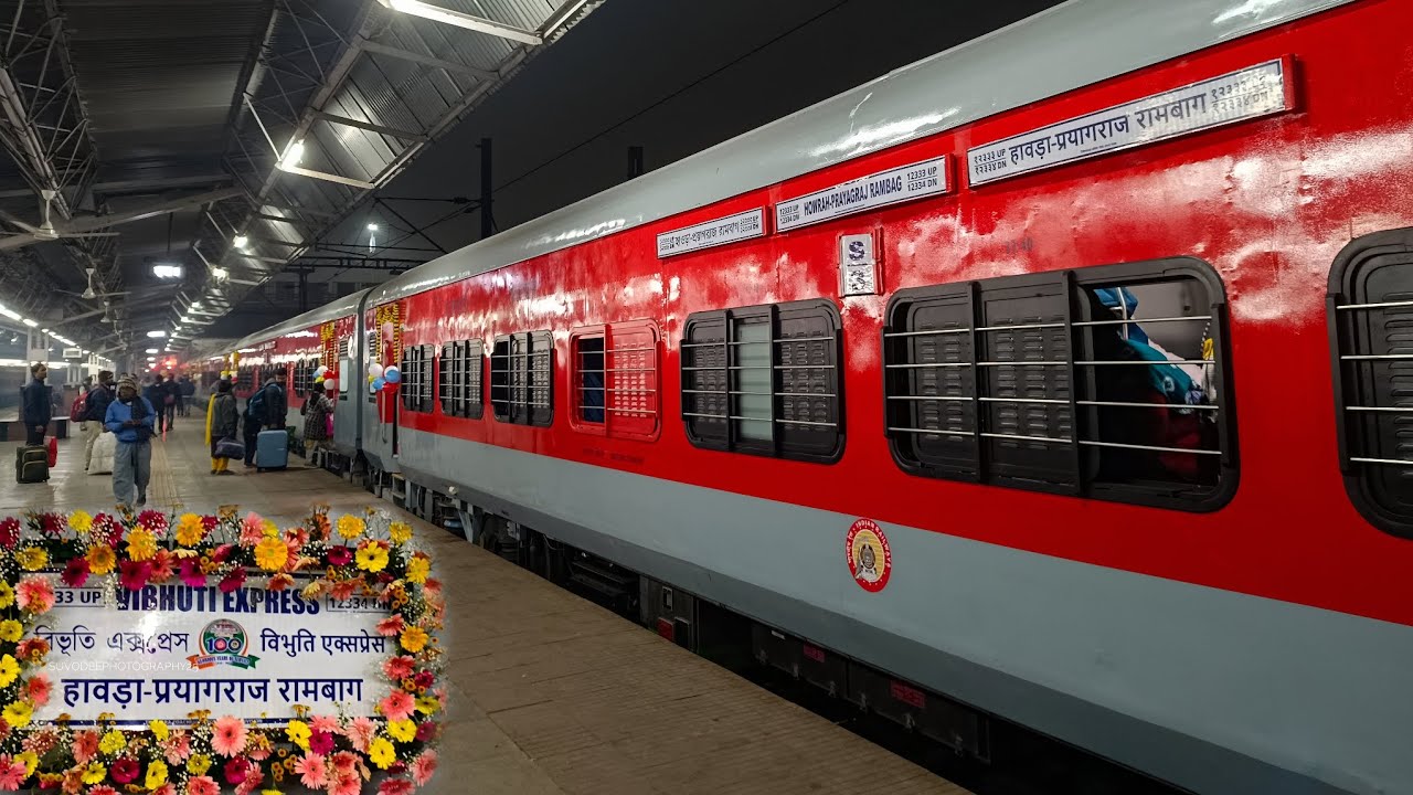 FIRST LHB RUN OF VIBHUTI EXPRESS | 12333 Howrah Prayagraj Rambag Vibhuti Express | Full Coverage 