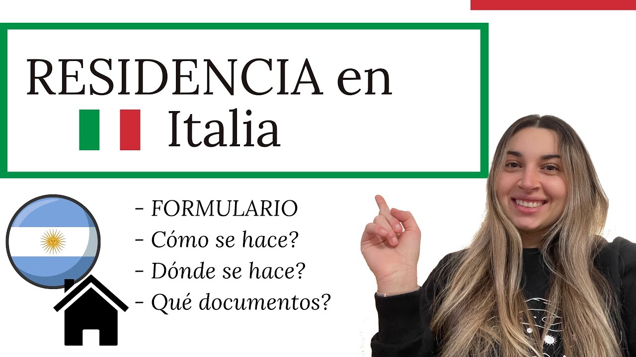 Cómo hacer la RESIDENCIA en Italia 🇮🇹