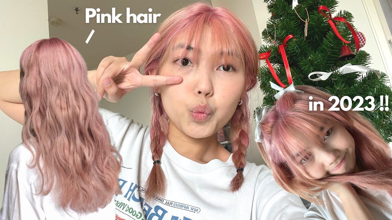 ย้อมผมสีชมพู !! ต้อนรับ ปี 2023 🐰🍅🥦🎉 | kamkanwaa