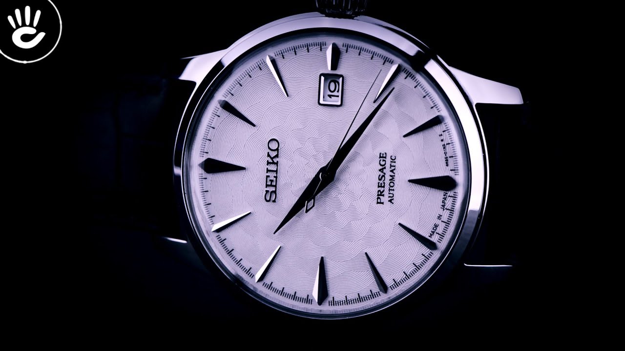 Review Đồng Hồ Seiko SRPC03J1 mặt trắng x&agrave; cừ size 40mm kiểu d&aacute;ng đơn giản 3 kim