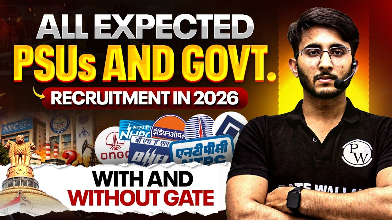 All Expected PSUs And Government Jobs Recruitment in 2026 | With Or Without GATE | Complete Details