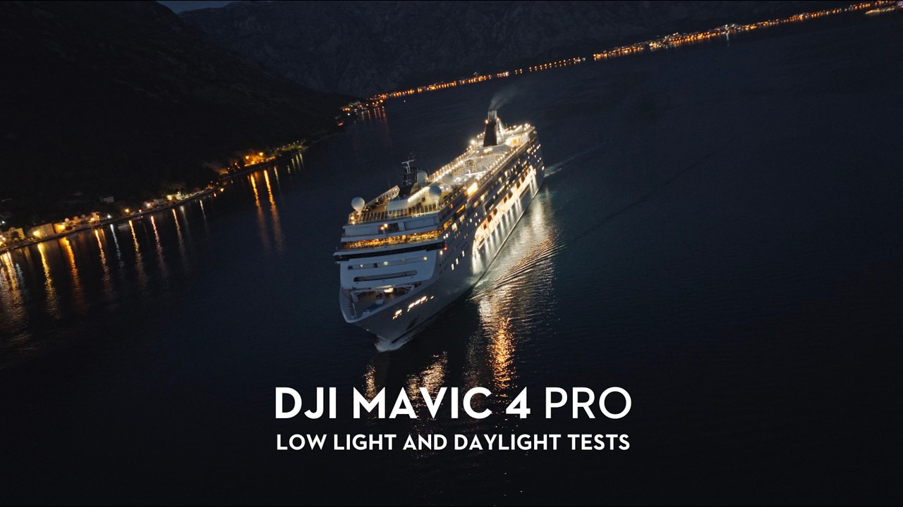 DJI Mavic 4 Pro — Low Light & Daylight Footage Over Cruise Ships | Kotor Bay - Montenegro 4K