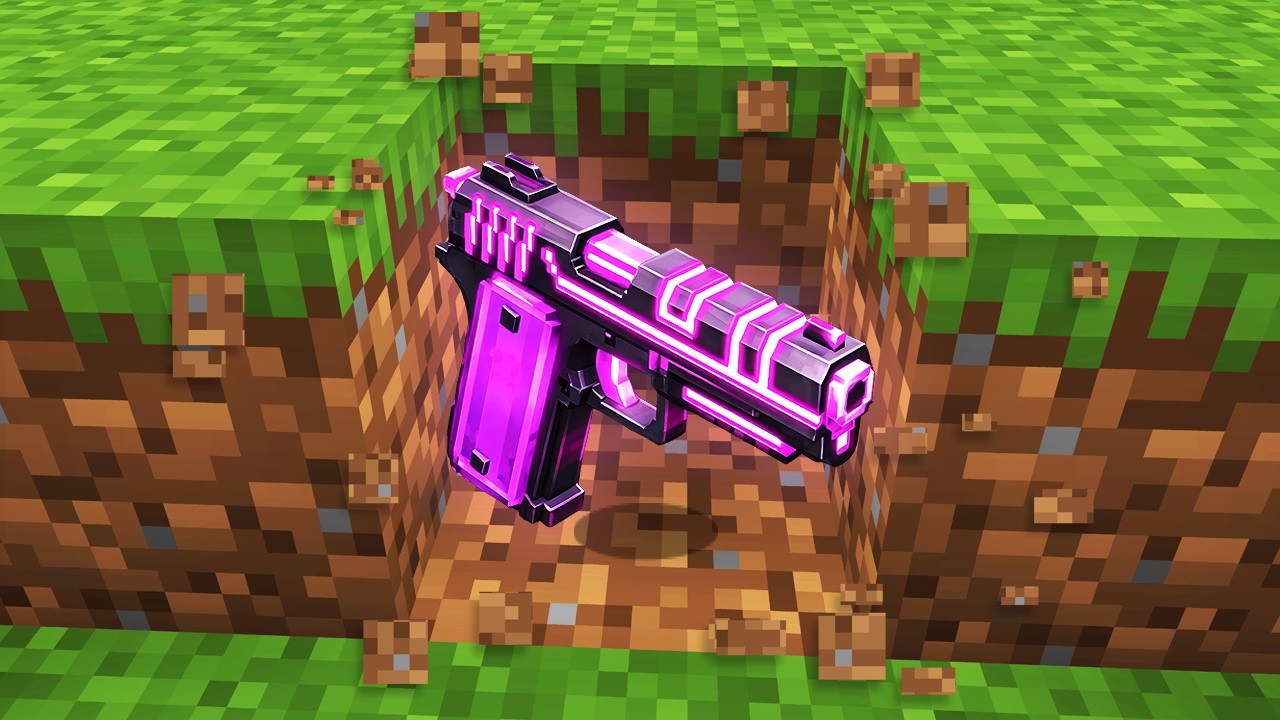 Minecraft, но из блоков выпадает только оружие...
