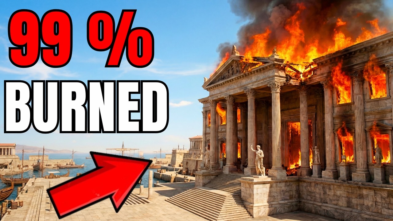 The Library of Alexandria: How Humanity’s Memory Was Destroyed? (AI Reconstruction)