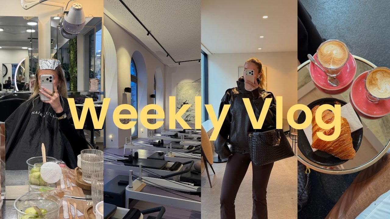 Weekly Vlog : Coffee Date, Pilates, Hair, Shopping