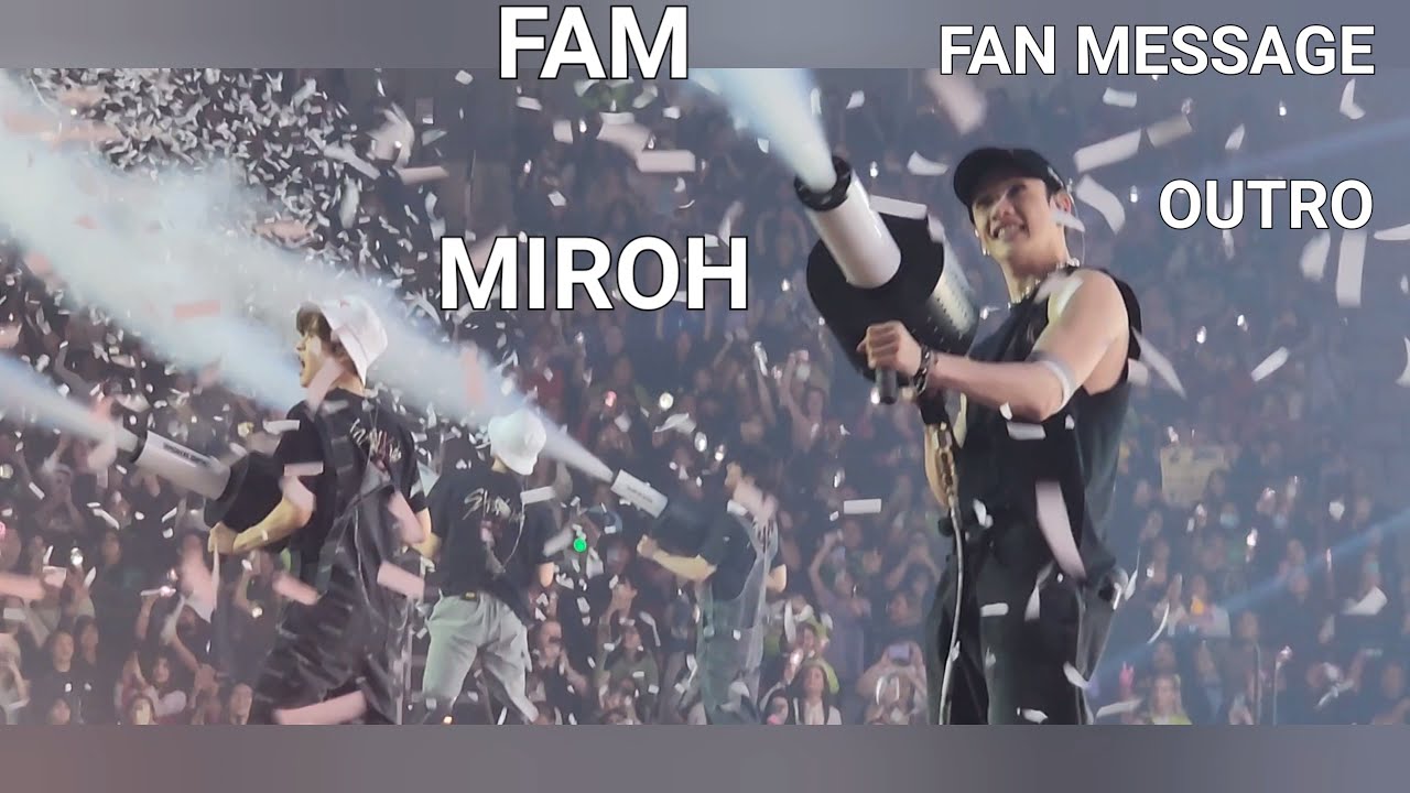 Stray Kids | FAM  + MIROH + FAN MESSAGE + OUTRO | MANIAC 2ndWorld Tour Live DALLAS TX FORT WORTH