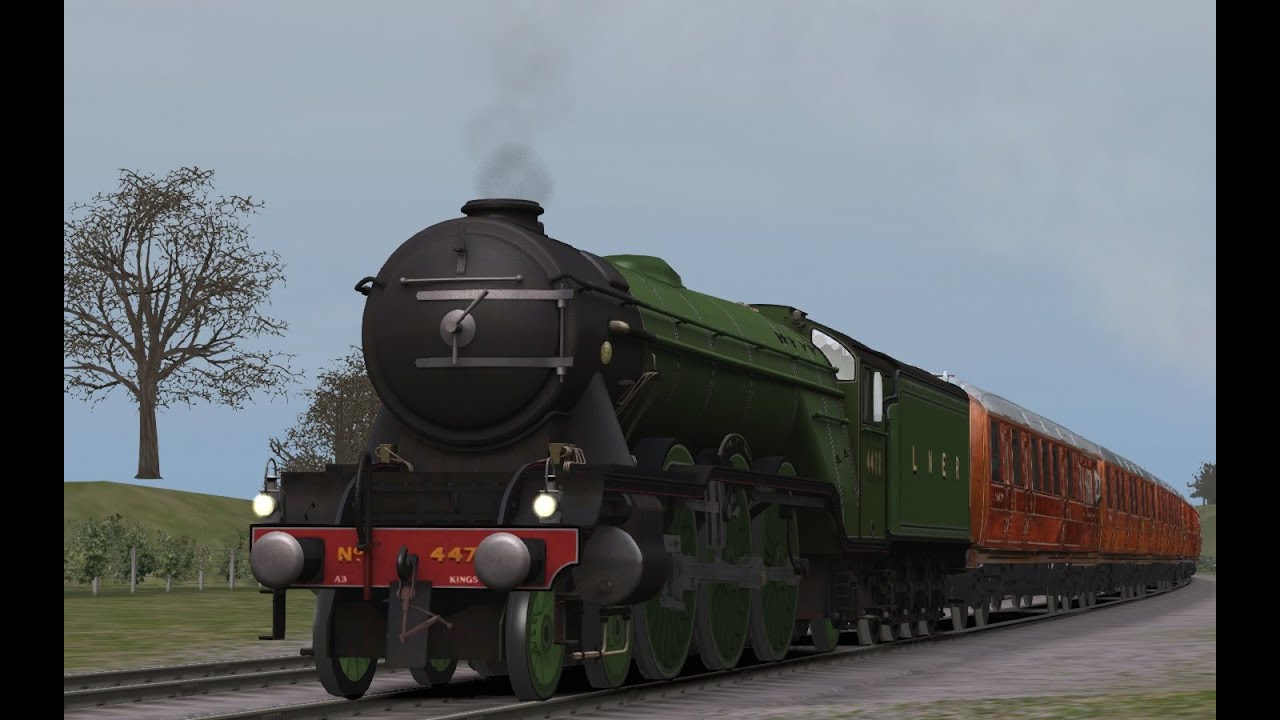 Class A3 Flying Scotsman LNER Green 1920s - Northbound Quick Drive (ECML Newcastle To York)