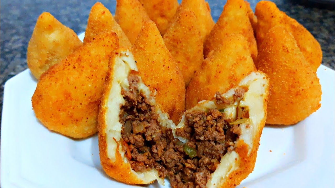 COXINHA DE CARNE MOIDA | COXINHA SIMPLES