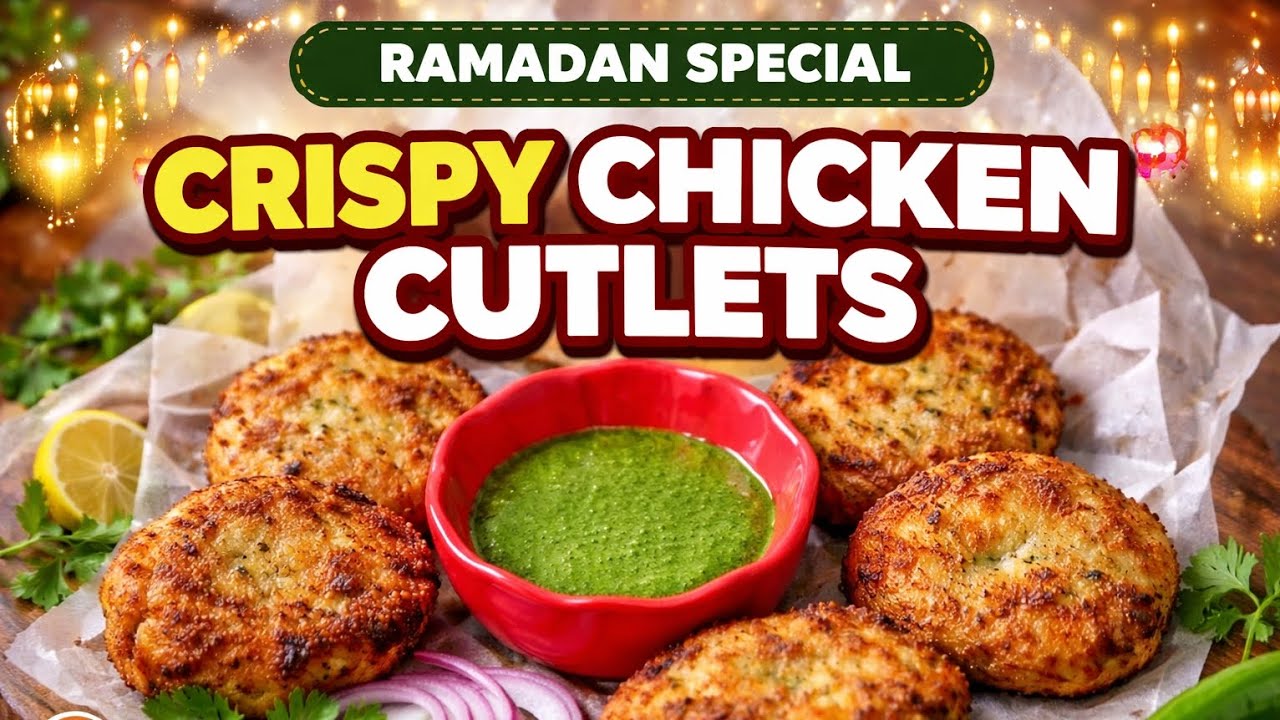 Ramadan Iftar Special 😍 Crispy Chicken Cutlets | Easy & Tasty Recipe. #viral 