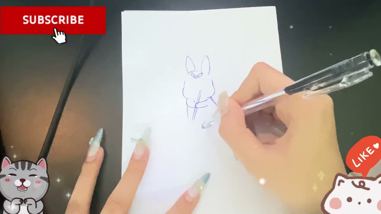 How do you draw the child holding the broom to sweep the trash? Please follow along with us