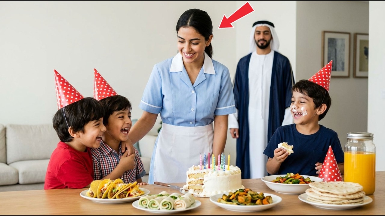 شَعَرَ الْمِلْيُونِيرُ بِالنِّسْيَانِ فِي عِيدِ مِيلَادِهِ… لَكِنَّ الْمُوَظَّفَةَ وَأَبْنَاءَهَا فَ