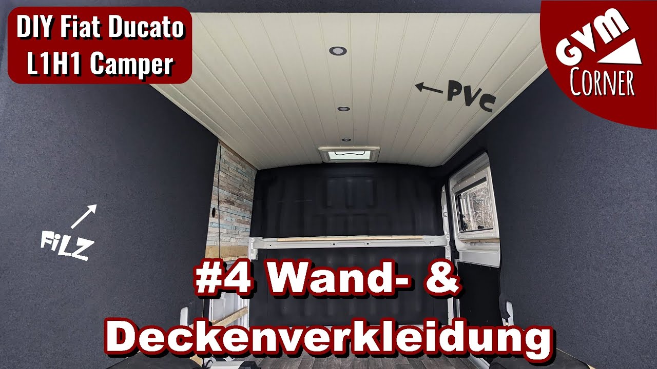 Самодельный кемпер Fiat Ducato L1H1 - №4 Обшивка стен и потолка