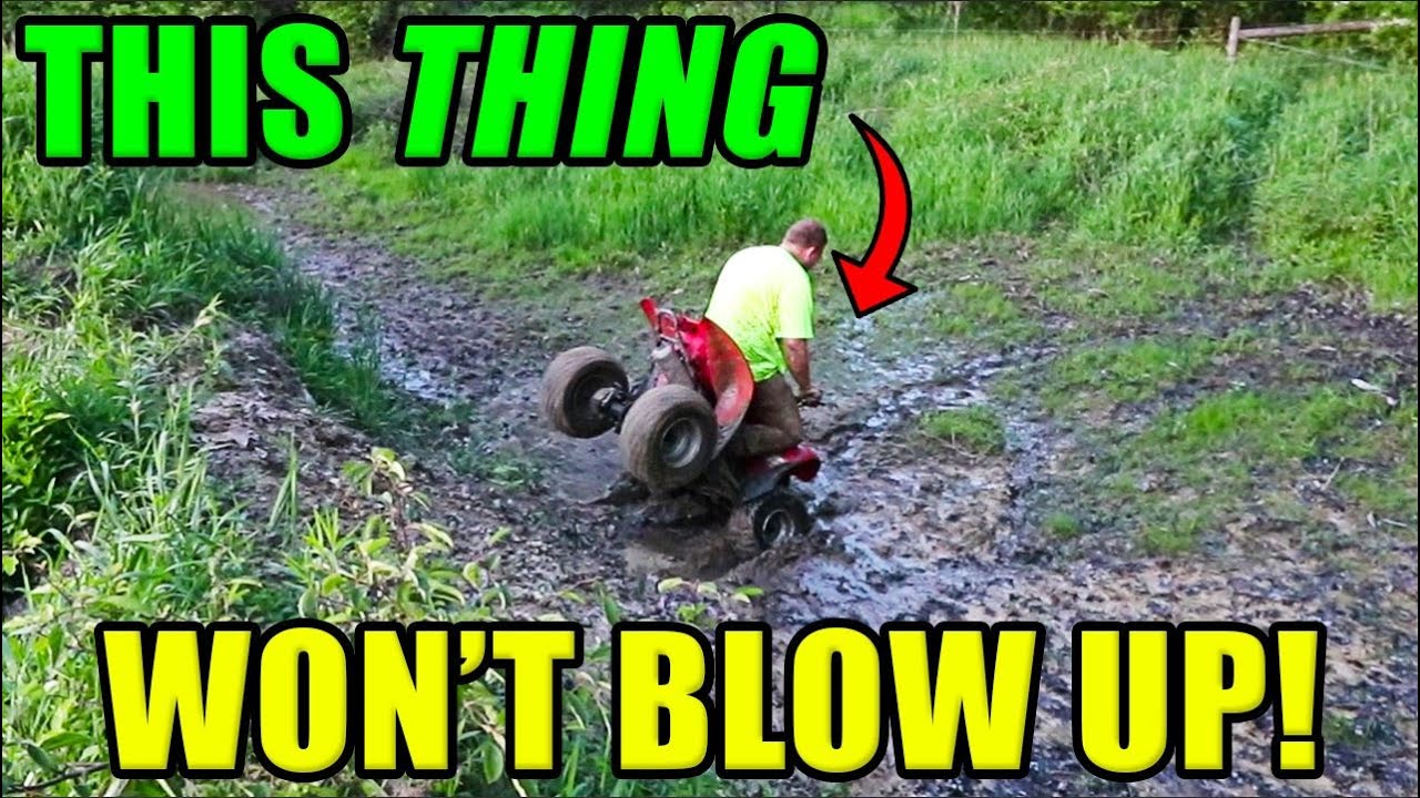FAT KID ABUSES KIDS QUAD!! (80cc Scrambler)