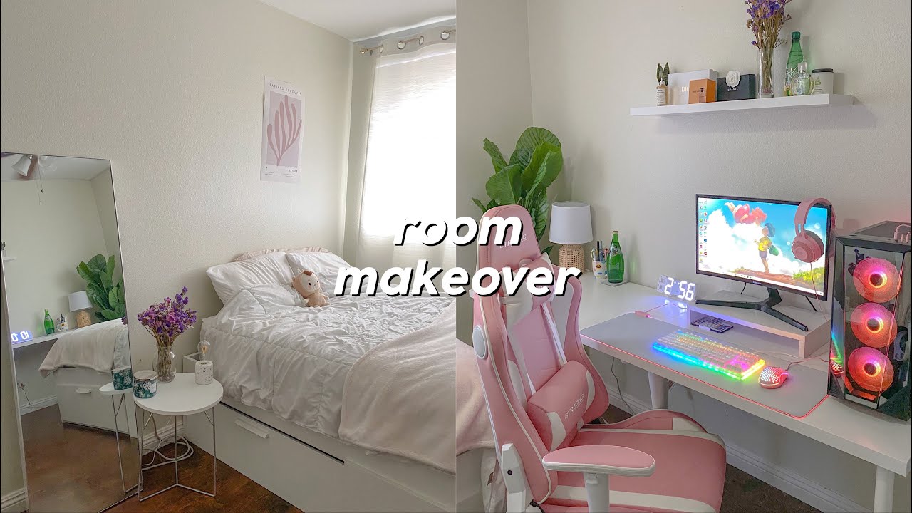 aesthetic room makeover + room tour | pinterest inspired