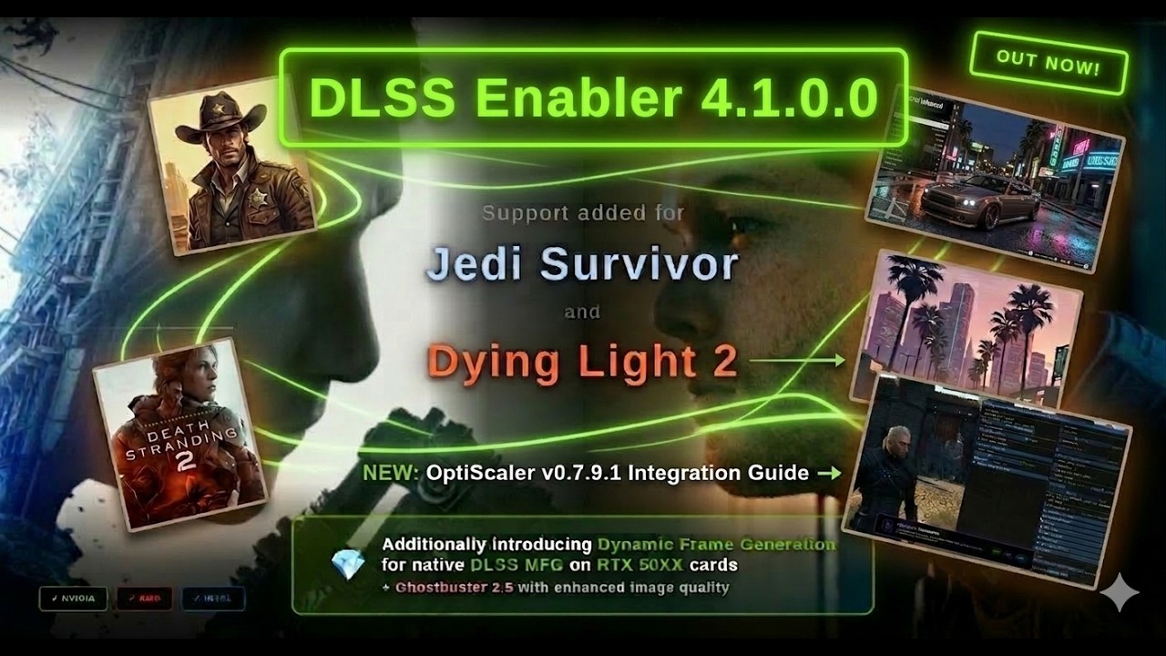 How to use DLSS Enabler 4.1.0.0 | Update (4.2.0.0) | OptiScaler - Free FPS 100%