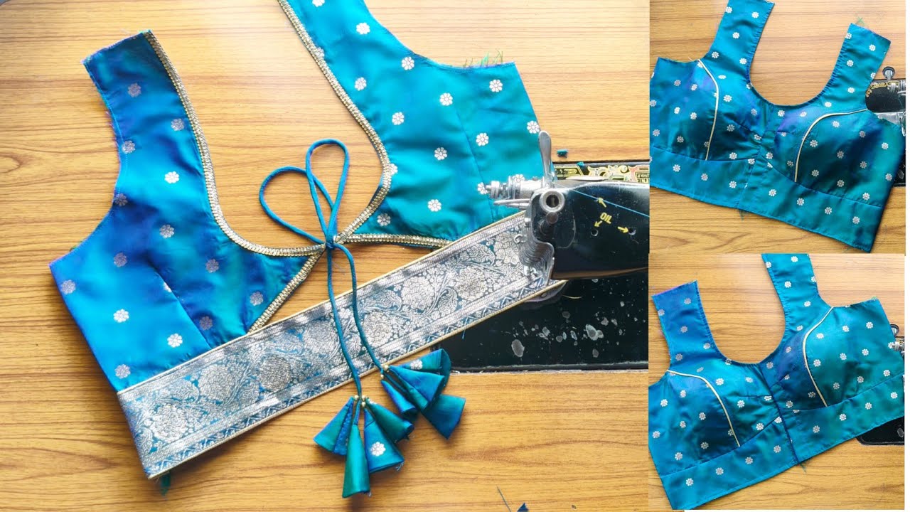 Beautiful Blouse Design Cutting And Stitching | Blouse Back Neck Design Cutting ब्लाऊज डिजाईन कटींग 