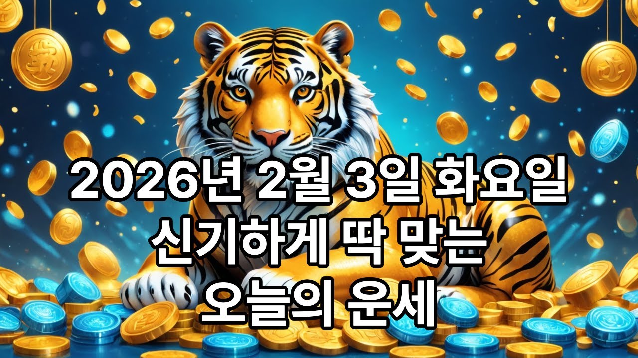 오늘의 운세 (2026년 2월 3일 화요일) #오늘의운세 #오늘의띠운세 #DailyHoroscope