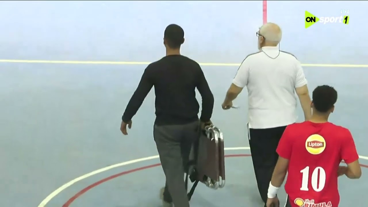 مباراة الأهلي أمام طلائع الجيش في الجولة الثانية من دوري المحترفين لكرة اليد رجال