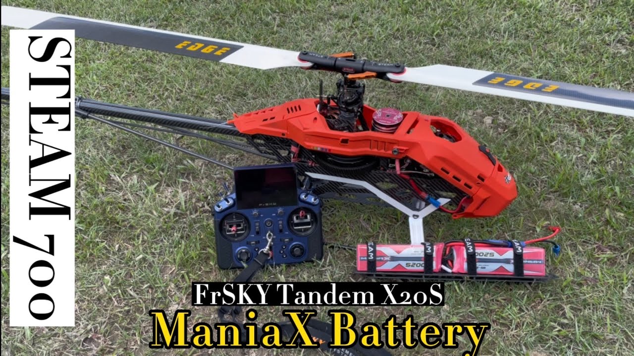 Steam 700 Pro V3 with Frsky Tandem x20s and ManiaX lipo battery!!