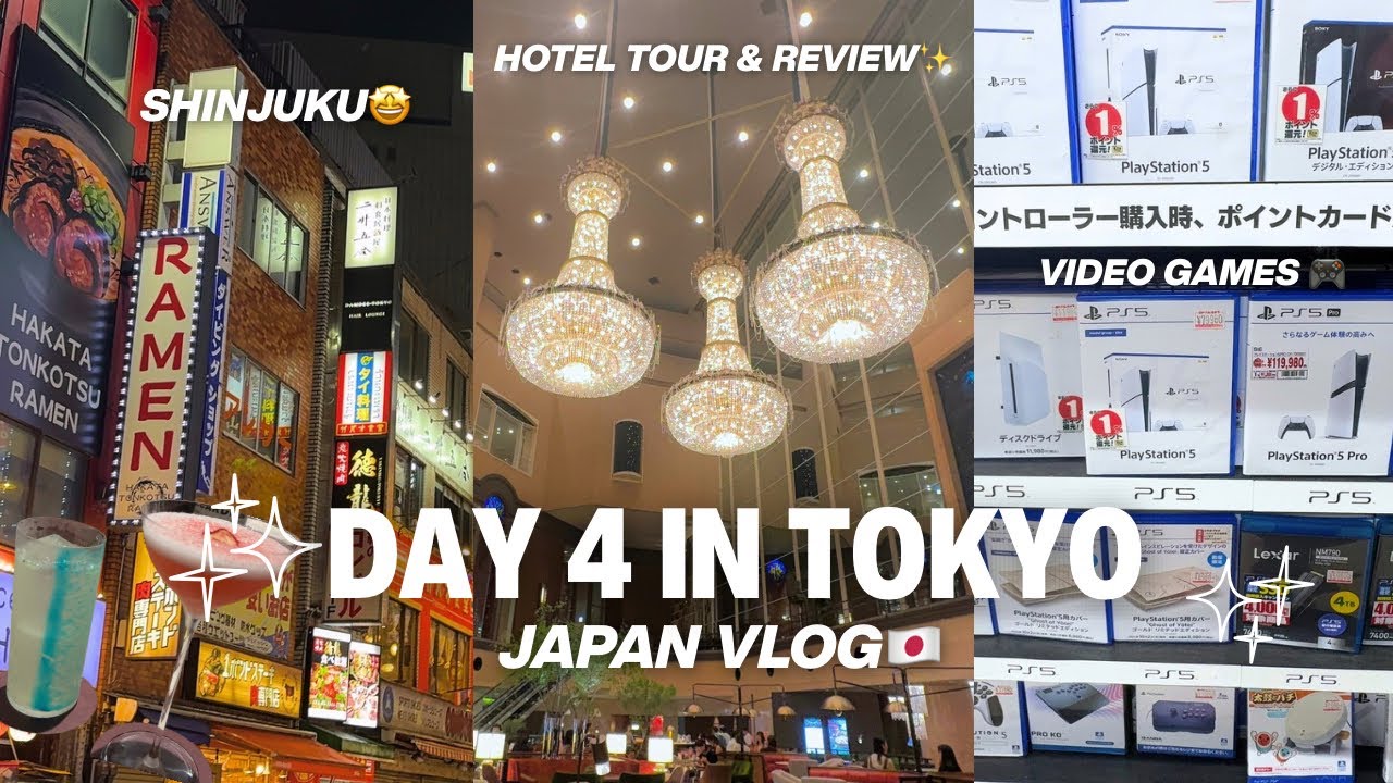INSIDE SHINJUKU, TOKYO VLOG DAY 4 🇯🇵 | HOTEL TOUR, NEON NIGHTS, SHOPPING & 7-11 HAUL