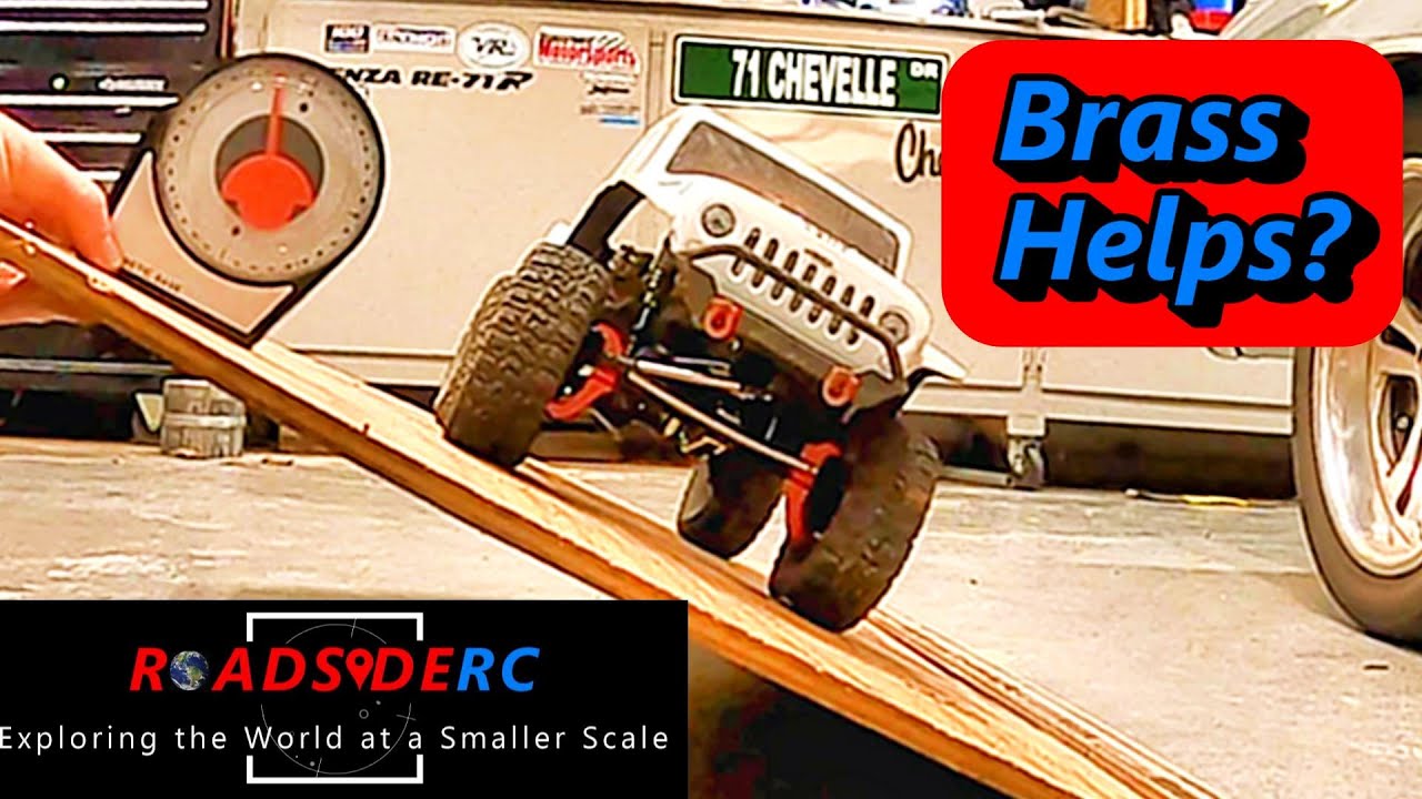 How Much Does Brass Help an RC Crawler?  (Brass installed and tested on Redcat Gen8)