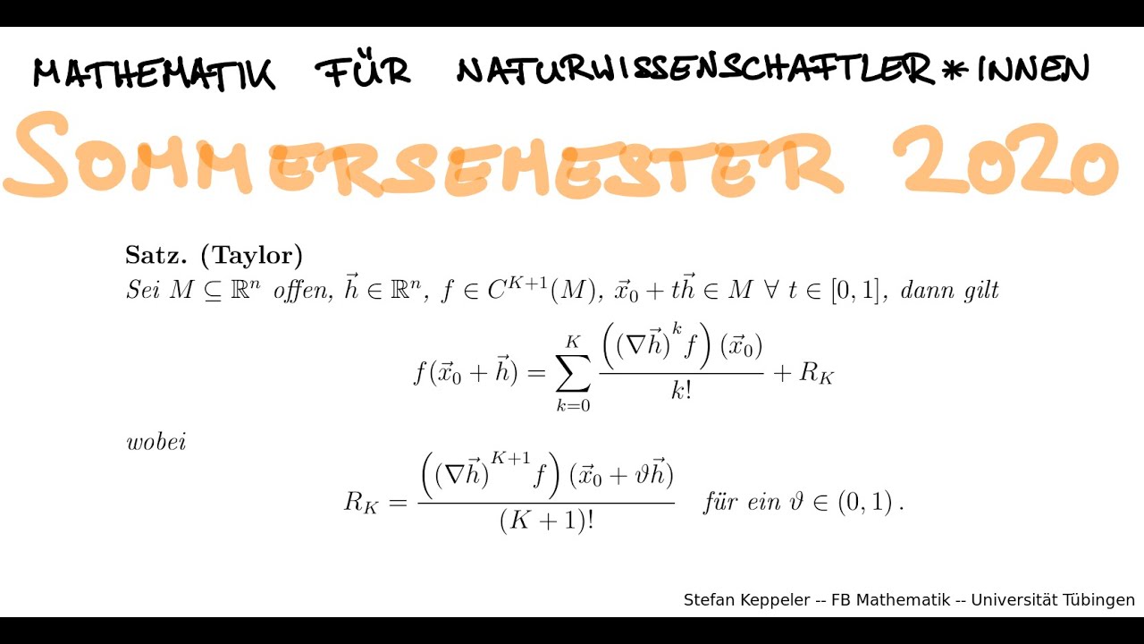 Taylor mehrdimensional 1 - Idee