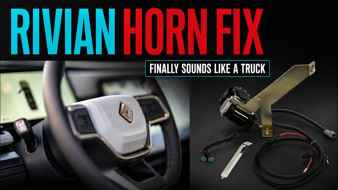 FINALLY A REAL HORN FOR A REAL TRUCK.  RIVIAN R1S GETS AN AUDIBLE UPGRADE!!!!!