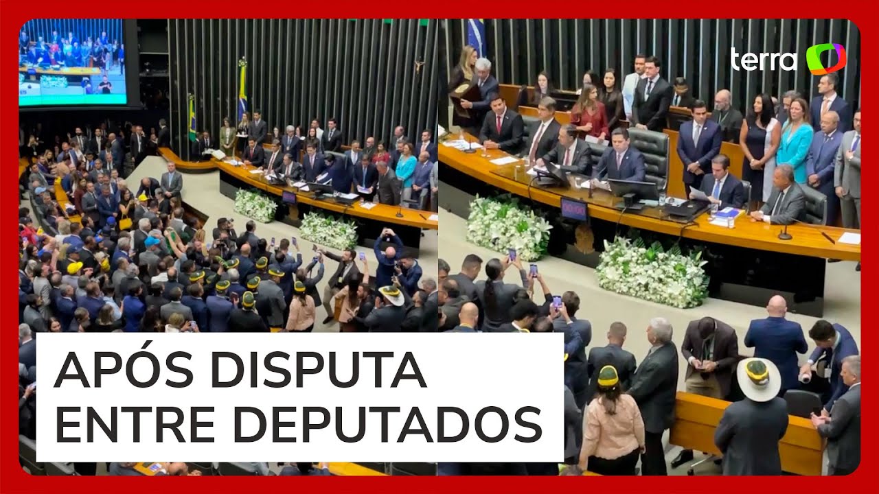 Davi Alcolumbre ‘dá bronca’ em deputados após disputa de protestos em abertura do ano legislativo