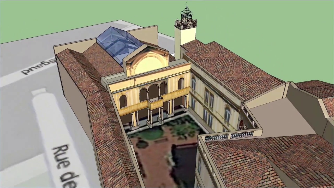 HOTEL PAMS , PERPIGNAN ,1852 -1989,en 3D.