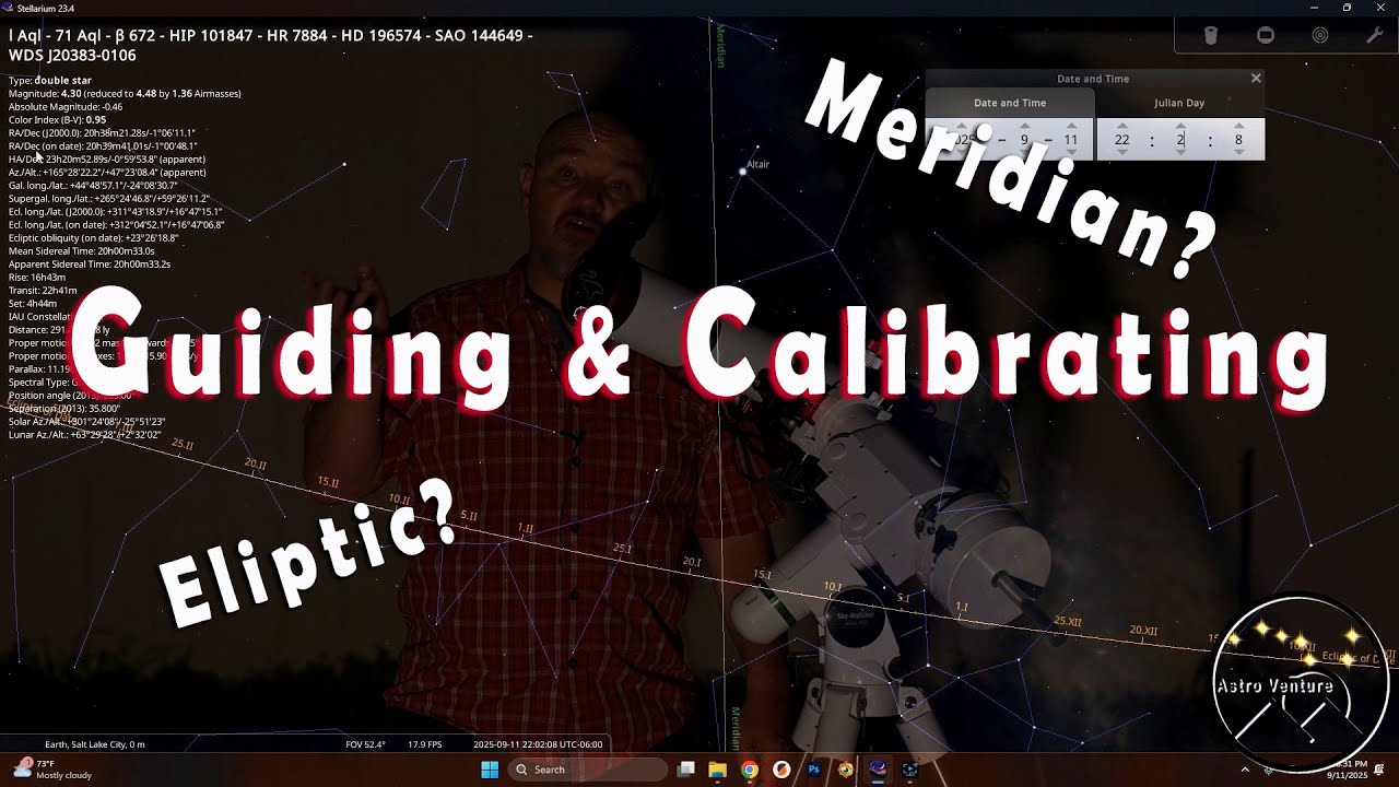 When moving onto a goto mount, you need to understand Ecliptic and Meridian.