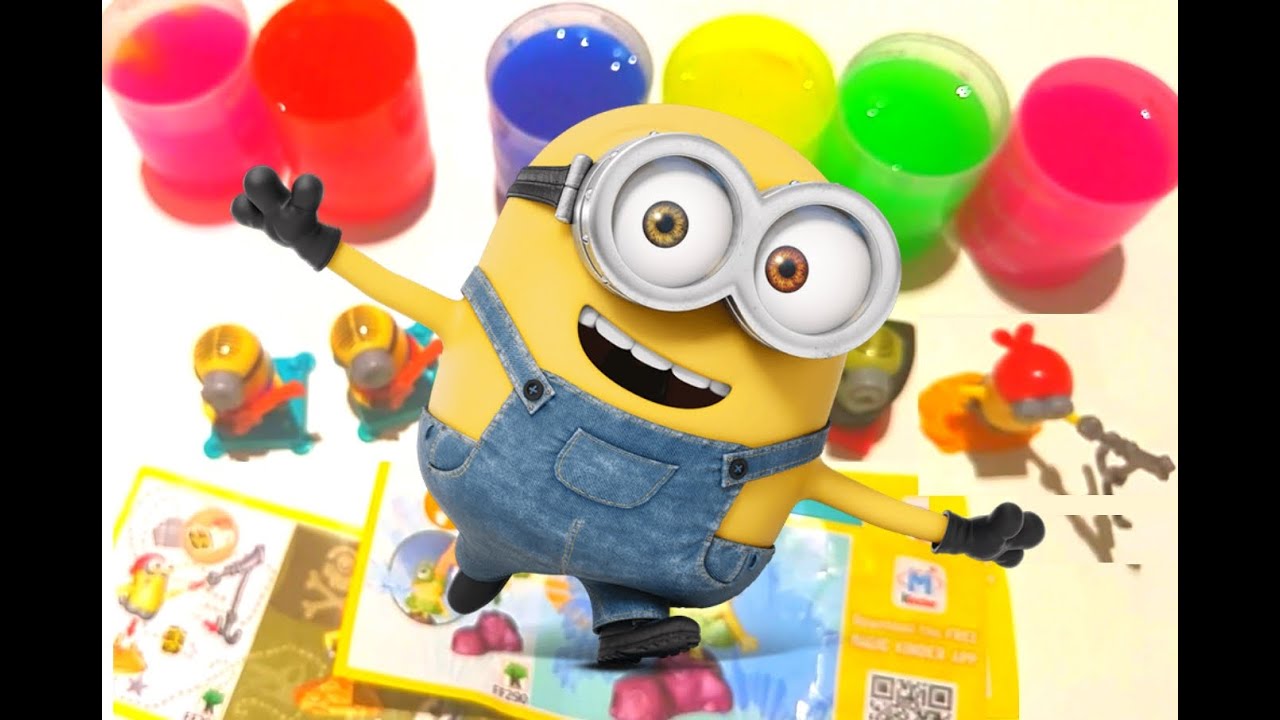 MINIONS SURPRISE EGGS, SLIME, OOZE, Kinder Surprise Joy, FUN PLAY UNBOXING OPENING Minion