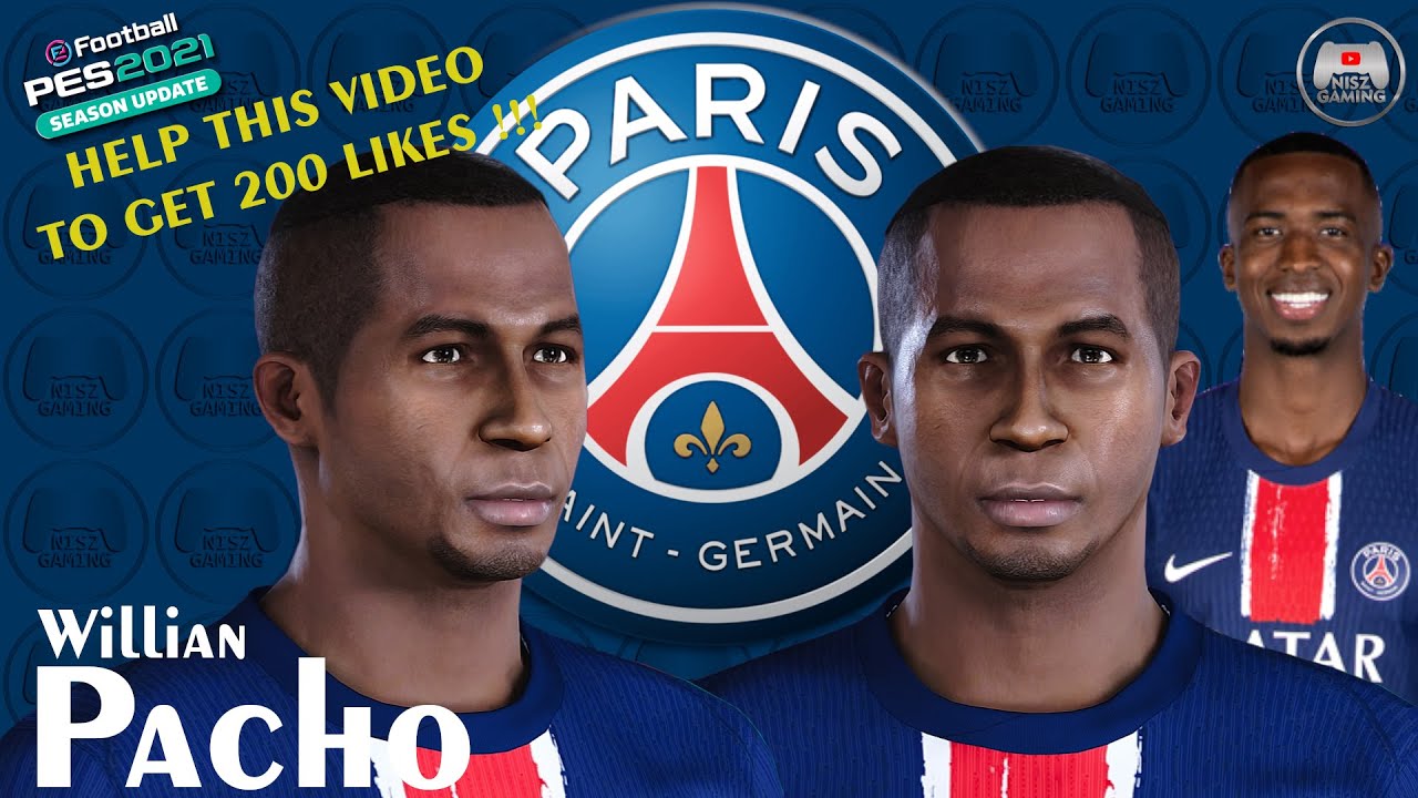 Tutorial Create Face Willian Pacho PSG || Face Build [PES 2020] [PES 2021]