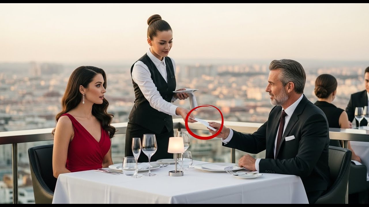 WAITRESS SLIPPED A NOTE T OA  MILLIONAIRE— “Your Girlfriend Sold You Out. They’re in Position