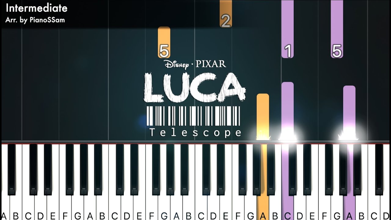 [Intermediate] Telescope - LUCA | Piano Tutorial with Finger Numbers