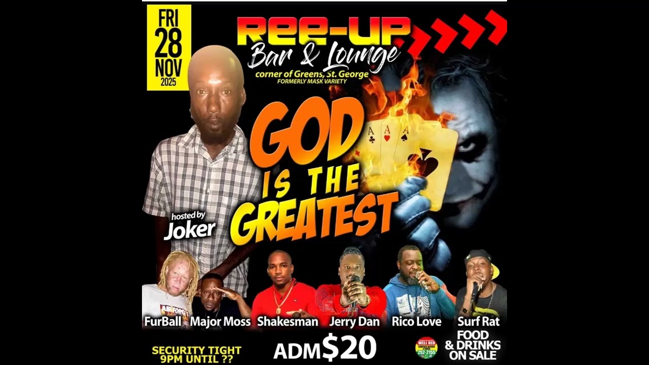 JERRY DAN - JOKER - GOD IS THE GREATEST AT REE - UP BAR & LOUNGE PROMO (NOV 28TH 2025)