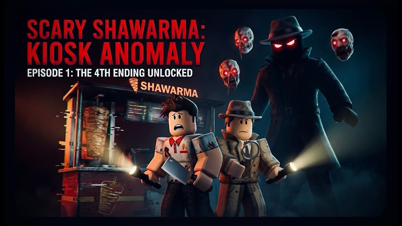Surviving the Night Shift... Scary Shawarma: Kiosk Anomaly (Roblox)
