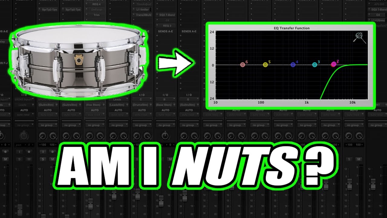 Mixing HEAVY Snare Drum: Different EQ settings for top and bottom?
