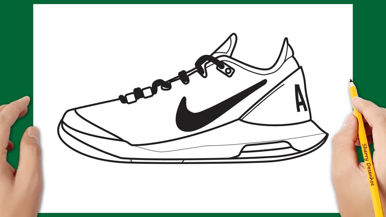 Como desenhar o tênis feminino Nike Air Max Wildcard
