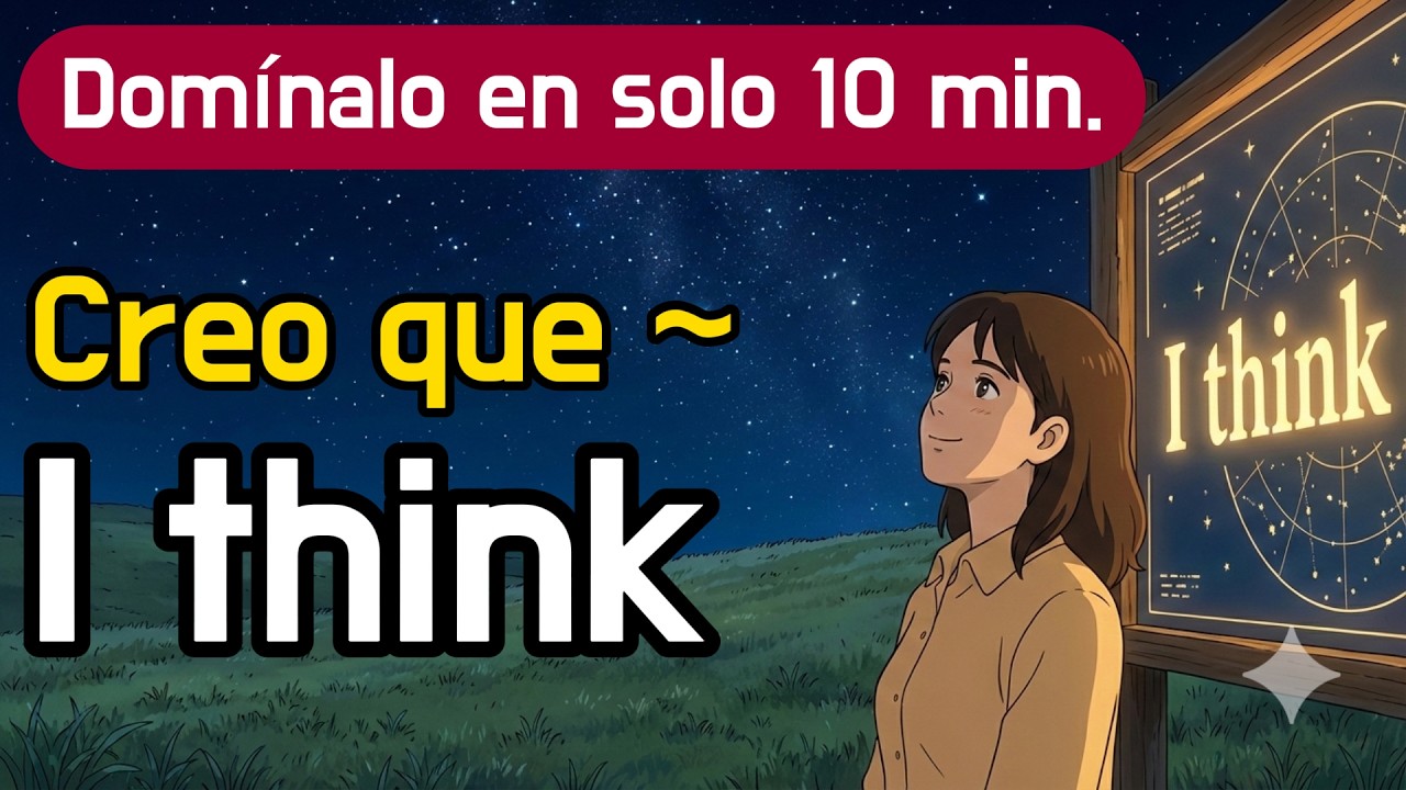 Habla más largo con 'I think' - Deja de ser principiante con patrones en cadena