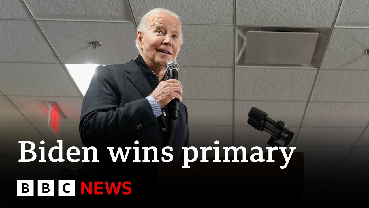 US elections: Biden wins South Carolina Democratic primary | BBC News