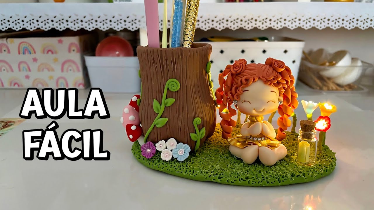 AULA FÁCIL: PORTA LÁPIS SUPER FOFO feito com garrafa | VOLTA ÀS AULAS COM BISCUIT