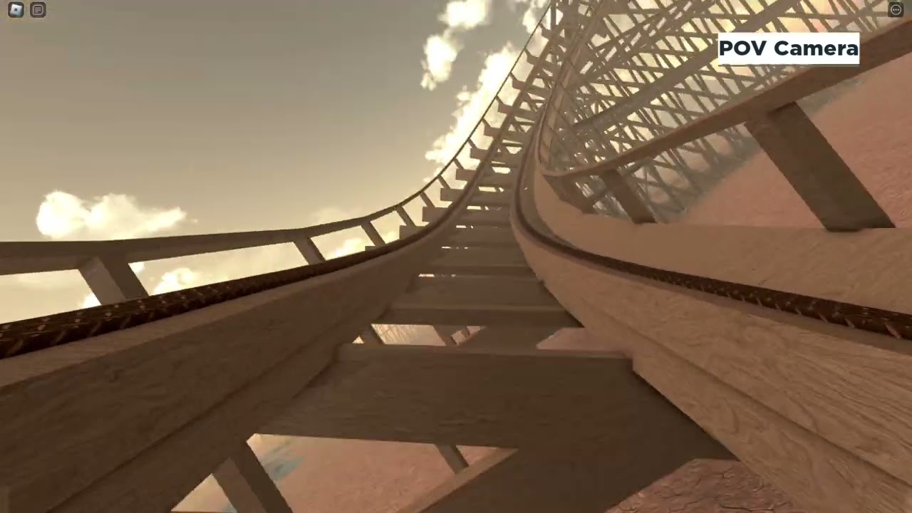 Goofy wooden coaster POV