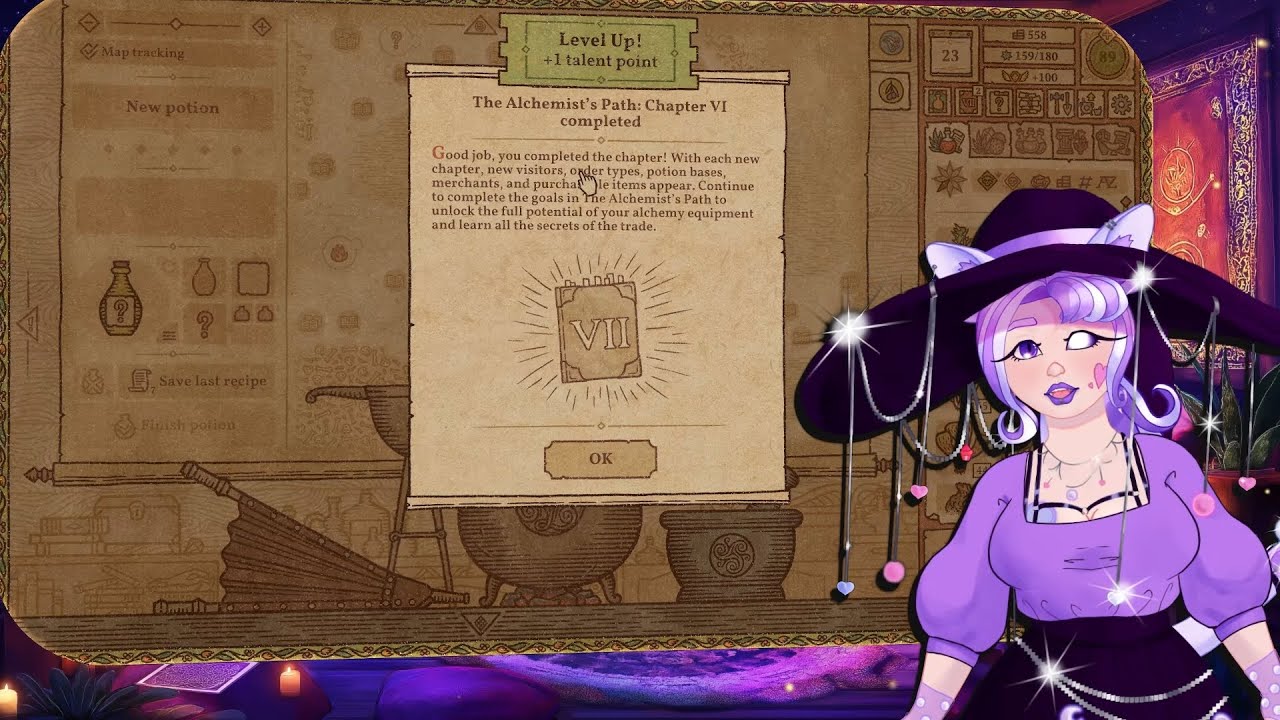 Crafting adorable potions! Not for me! I don't need them!