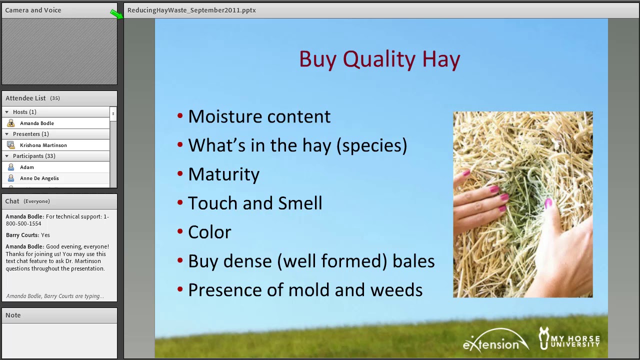 Reducing Hay Waste