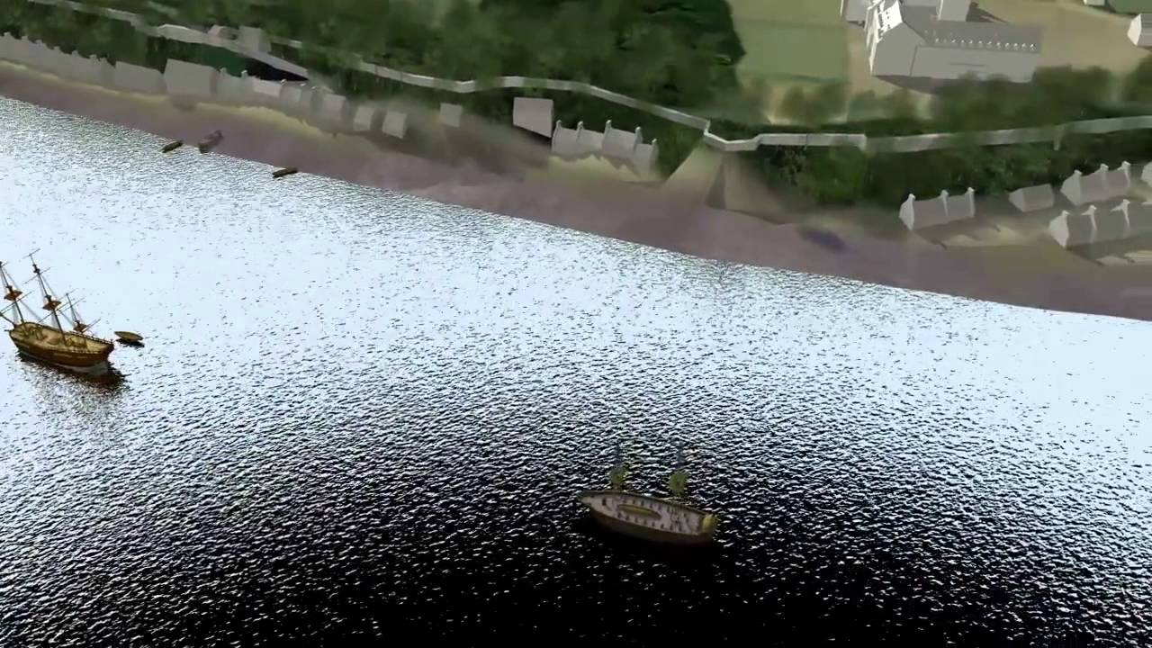 Archéologie - 1759 - Reconstitution de la basse-ville de Québec