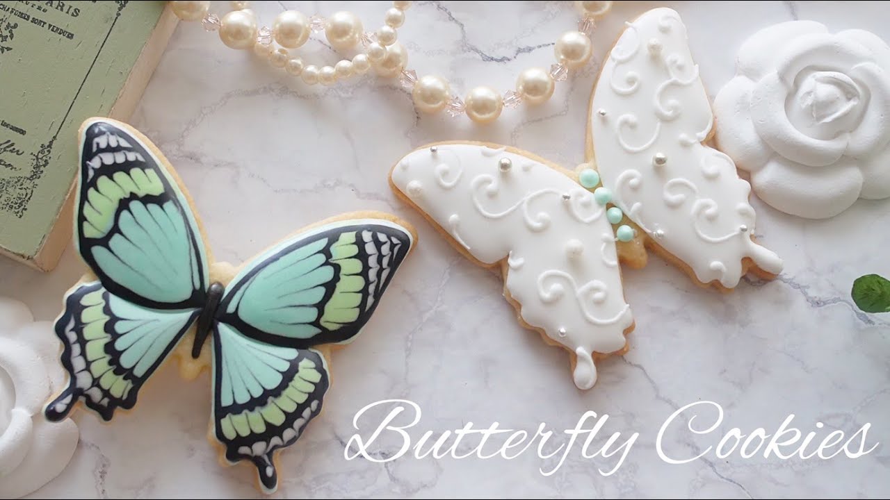 蝶クッキーの作り方 ｜~How to make Butterfly Cookies~｜ The Cookie Cutter Land