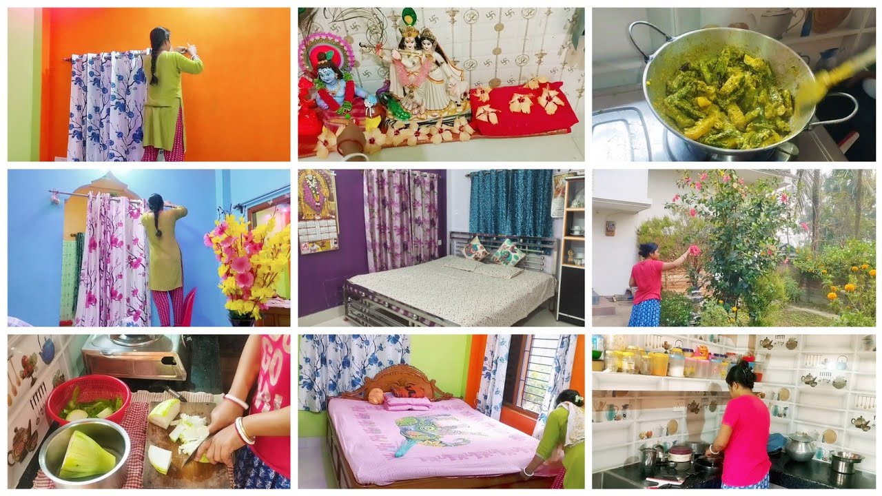 গোটা বাড়িতে নতুন করে পর্দা লাগানো হলো।সংসারের কাজ গুছিয়ে করতে ভালোবাসি তাই সবসময়ই পরিপাটি থাকে।