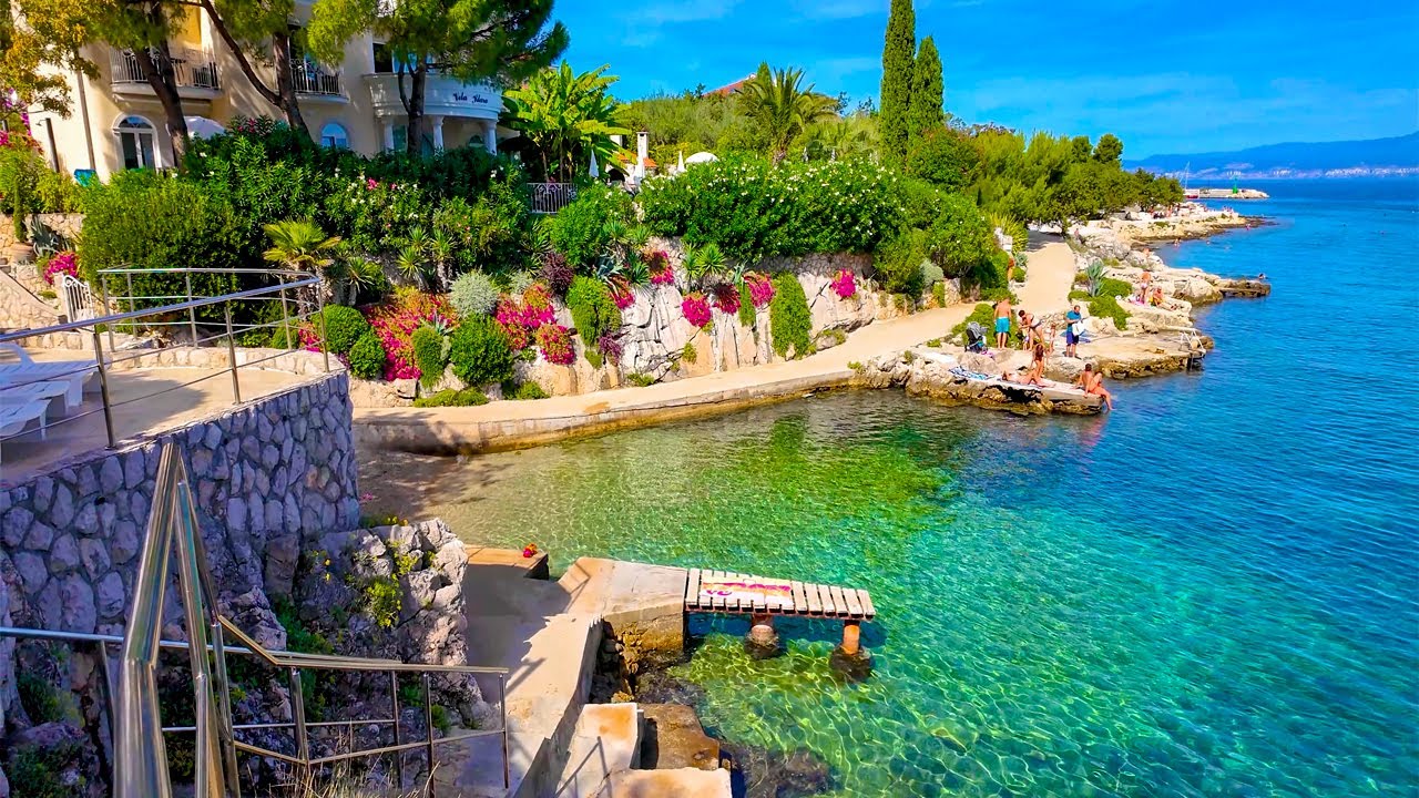 Porat Croatia 4K Krk Island Seaside Walking Tour 2025